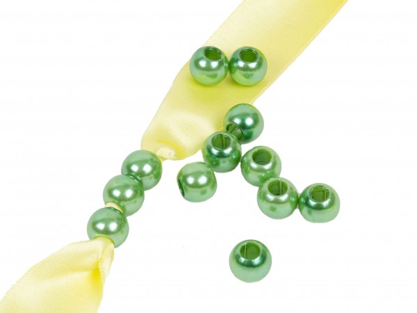 Großlochperlen 12mm – grün (20 Stk)