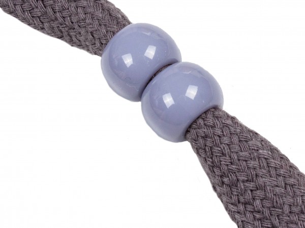 XL-Großlochperlen 14 x 11mm – grauviolett (2 Stk)