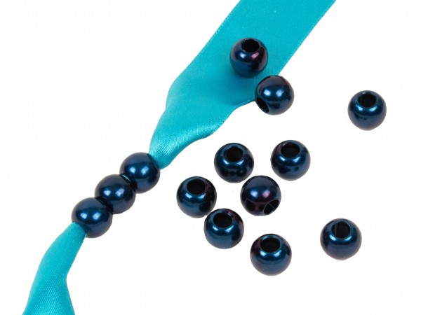 Großlochperlen 12mm – dunkelblau (20 Stk)