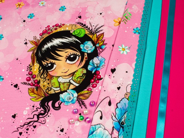 Stoff-Paket "Sommermädchen" *2