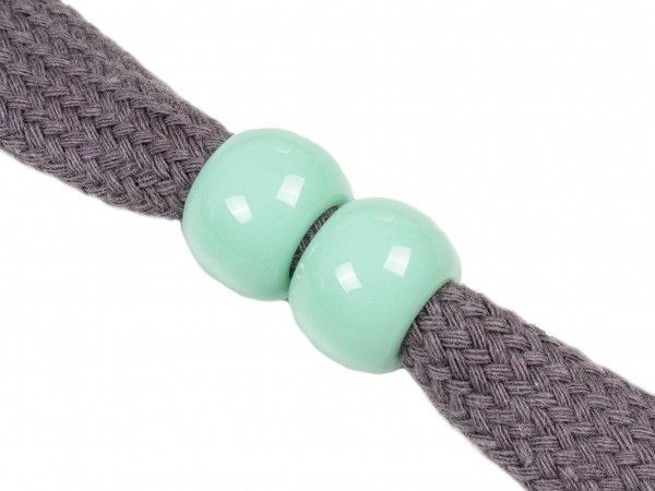 XL-Großlochperlen 14 x 11mm – mint (2 Stk)